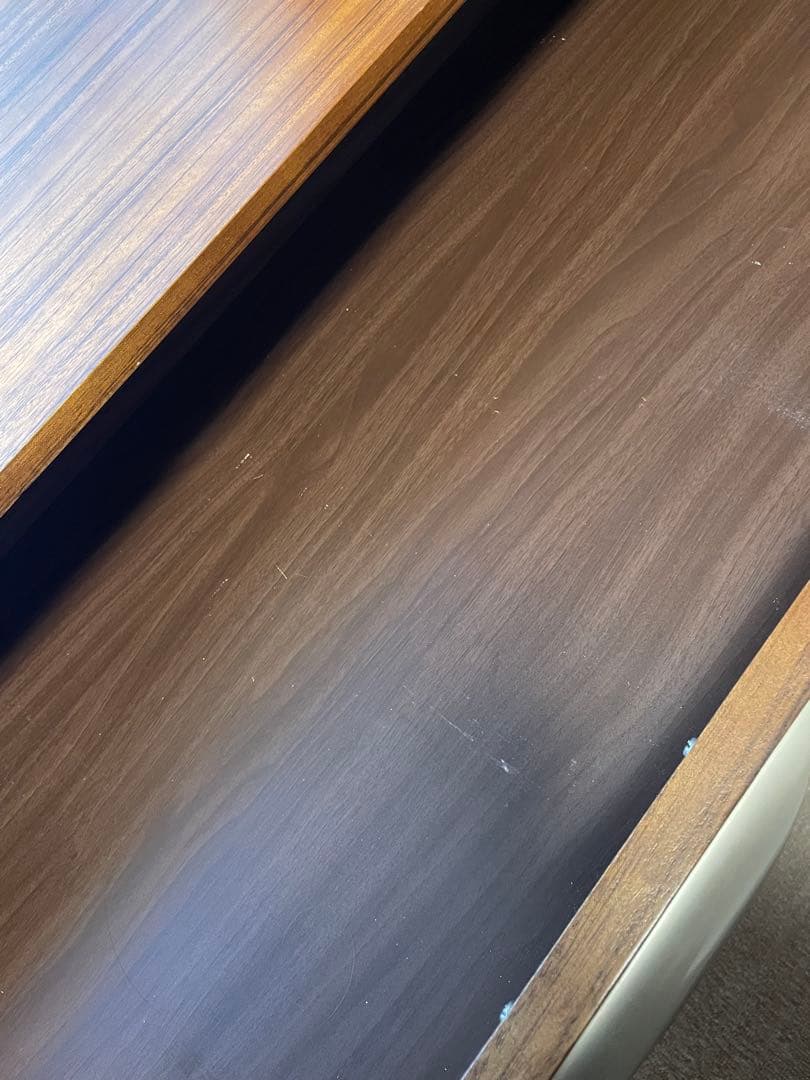 ブラウン木製チェスト 4段