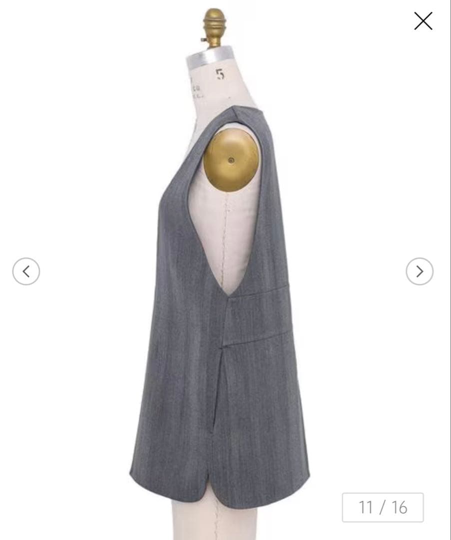 ¥97900 8割引　更に本日限定オフ【美品】drawer ヘリンボーン　ジレ￼