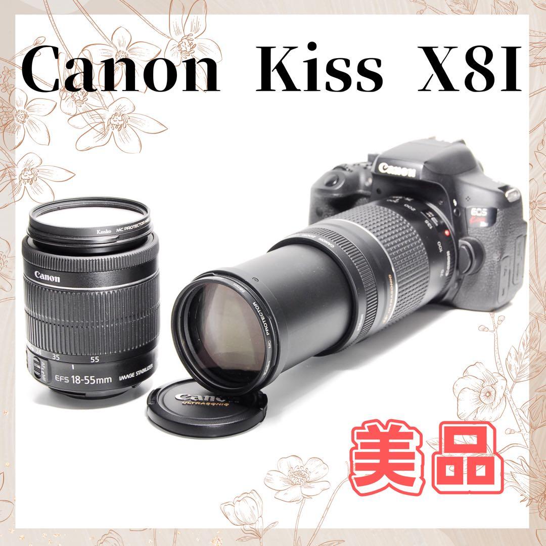 ☘️Wi-Fi転送☘️Canon Kiss X8I 一眼レフカメラ 高性能