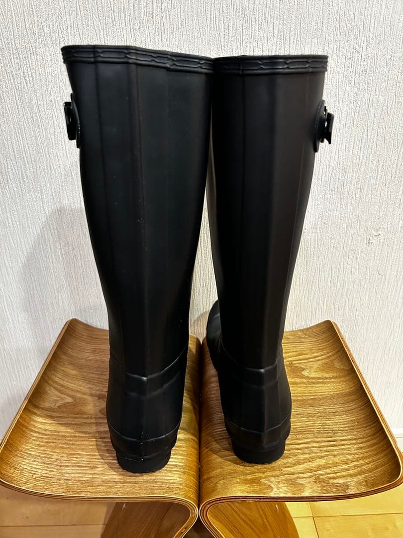 新品未使用 HUNTER メンズ レインブーツ　ネイビー　ロングブーツ UK8