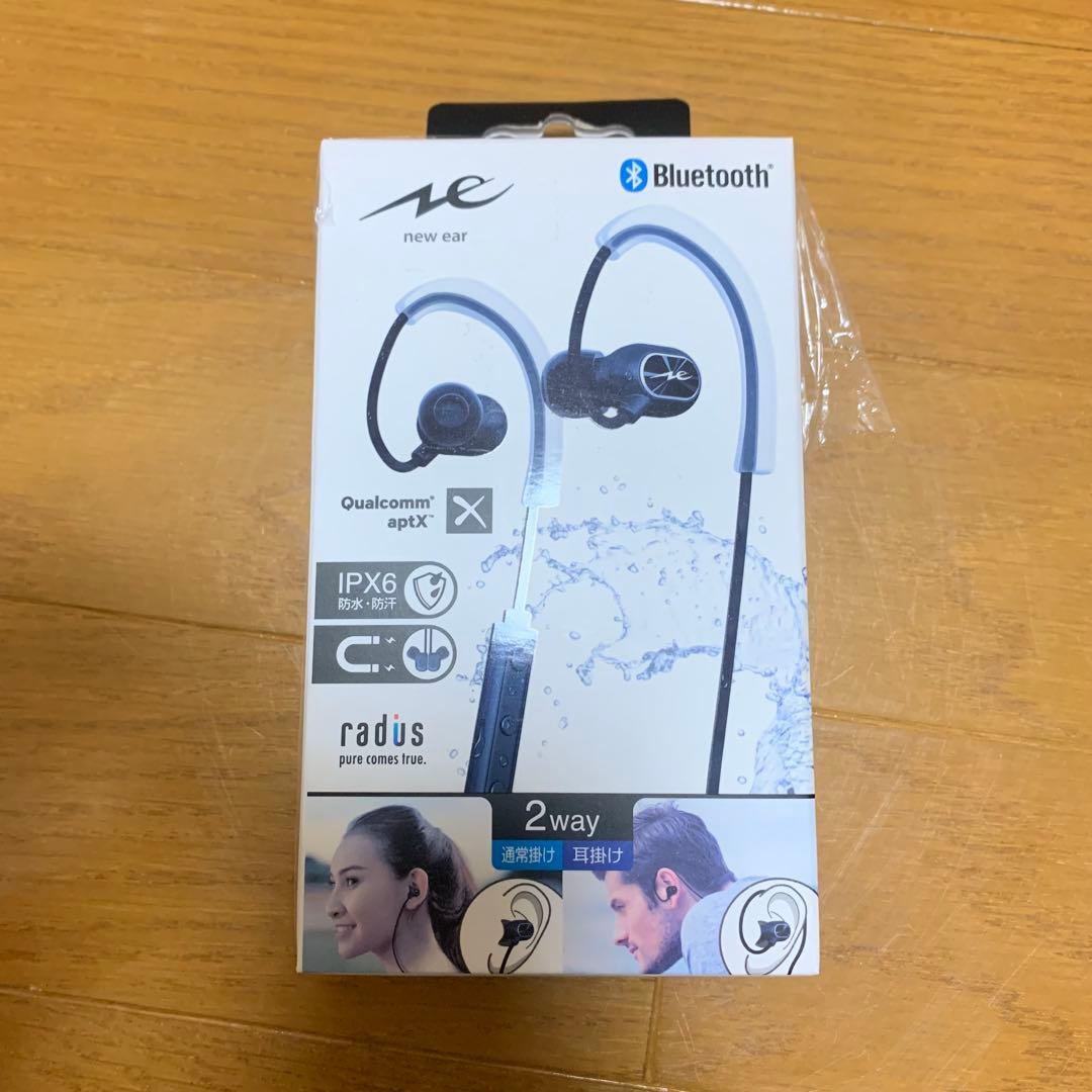 ラディウス イヤホン カナル型 ブラック HP-S100BTK ワイヤレス