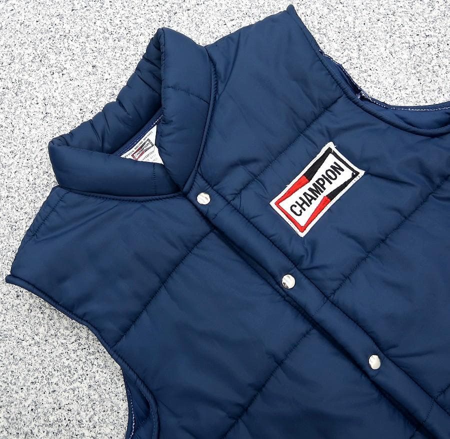 極美品 XL 70s チャンピオン オフィシャル 中綿 レーシング ベスト