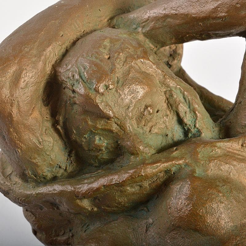 ブロンズ像　裸婦像　女性像　置物　約2.2kg　V　R7408