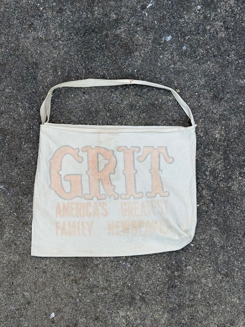 50s news paper bag ニュースペーパーバッグ GRIT社