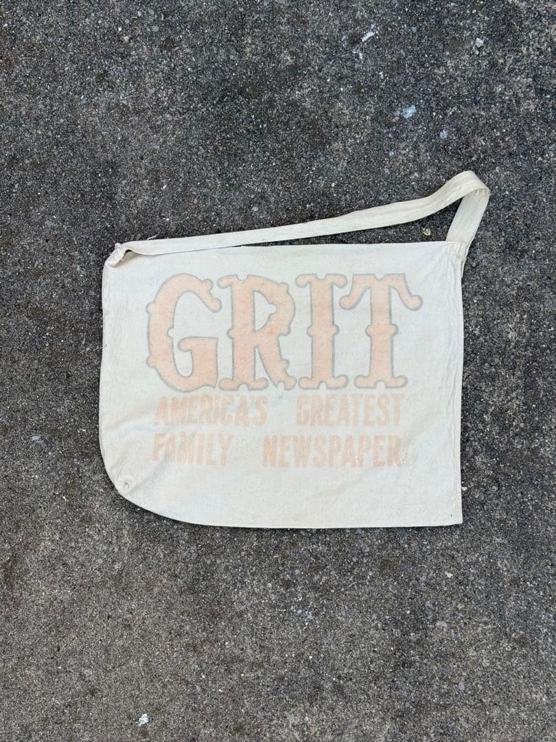 50s news paper bag ニュースペーパーバッグ GRIT社