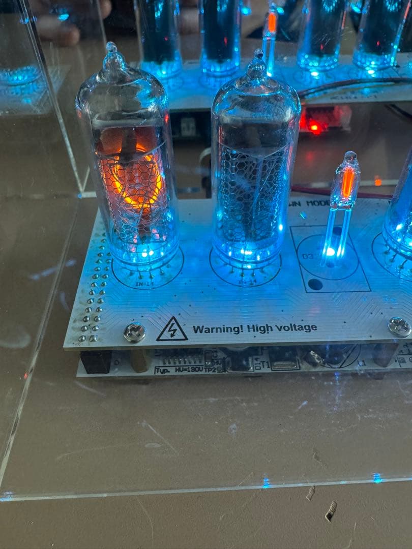 ジャンク品　ニキシー管時計