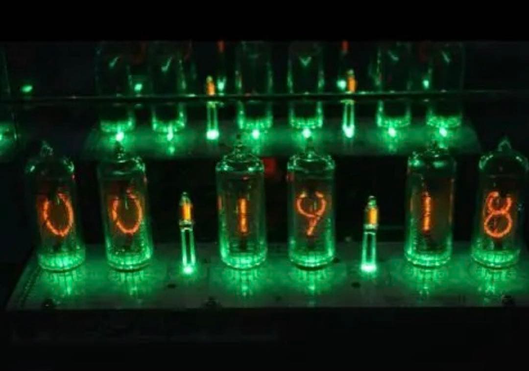 ジャンク品　ニキシー管時計