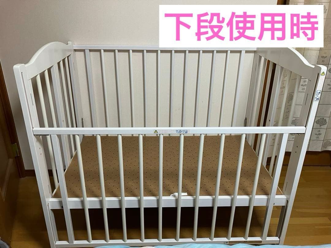 ベビーベッド スリーピー 折りたたみ ワンタッチハイベッドパル ホワイト