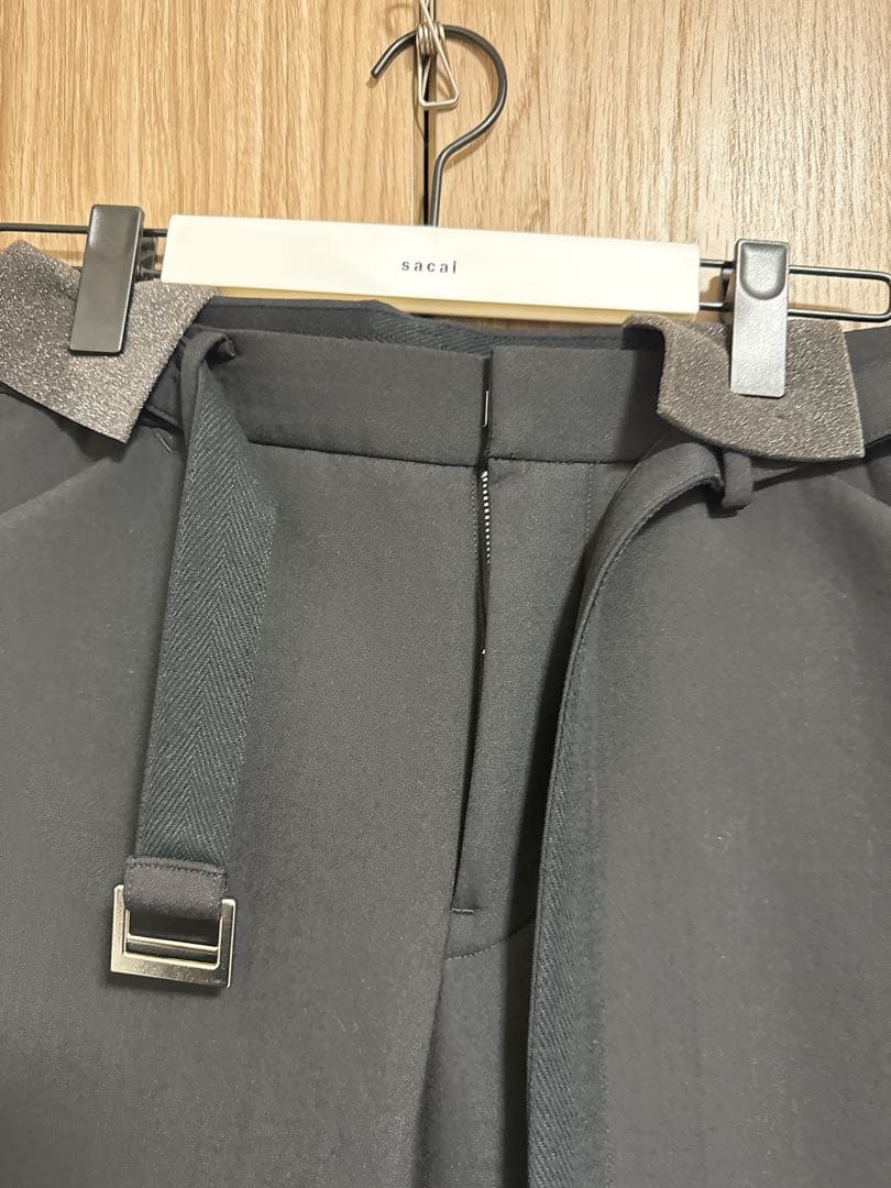 【定価以下】Sacai Suiting Bonding Pants black1