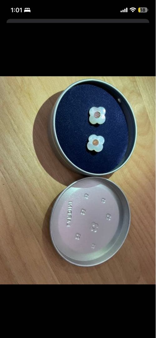 ラルディーニ　カフス　カフリンクス　白蝶貝