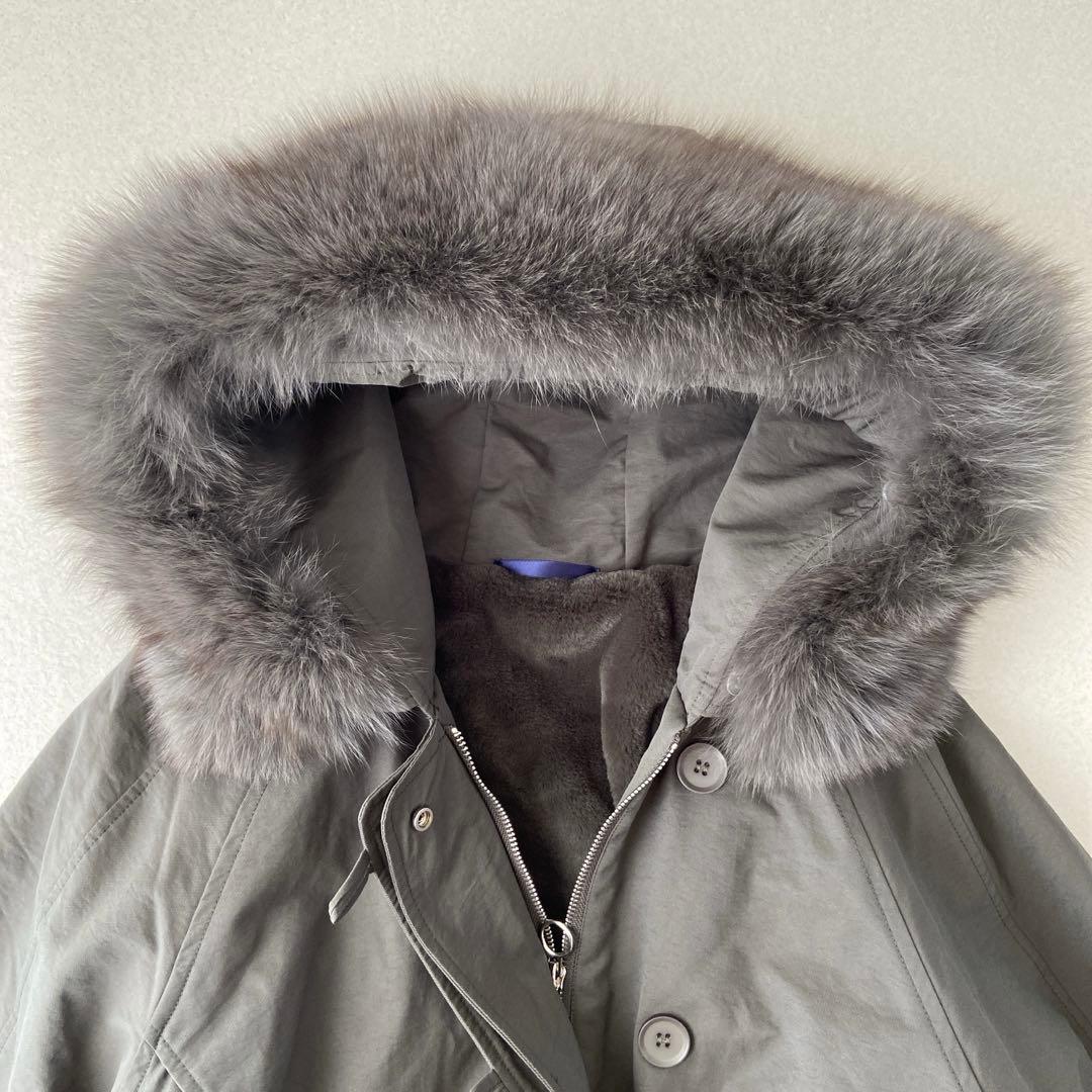 ✨極美品✨ ポリーヌブロー　ラクーンファー　モッズコート　オーバーサイズ　近年