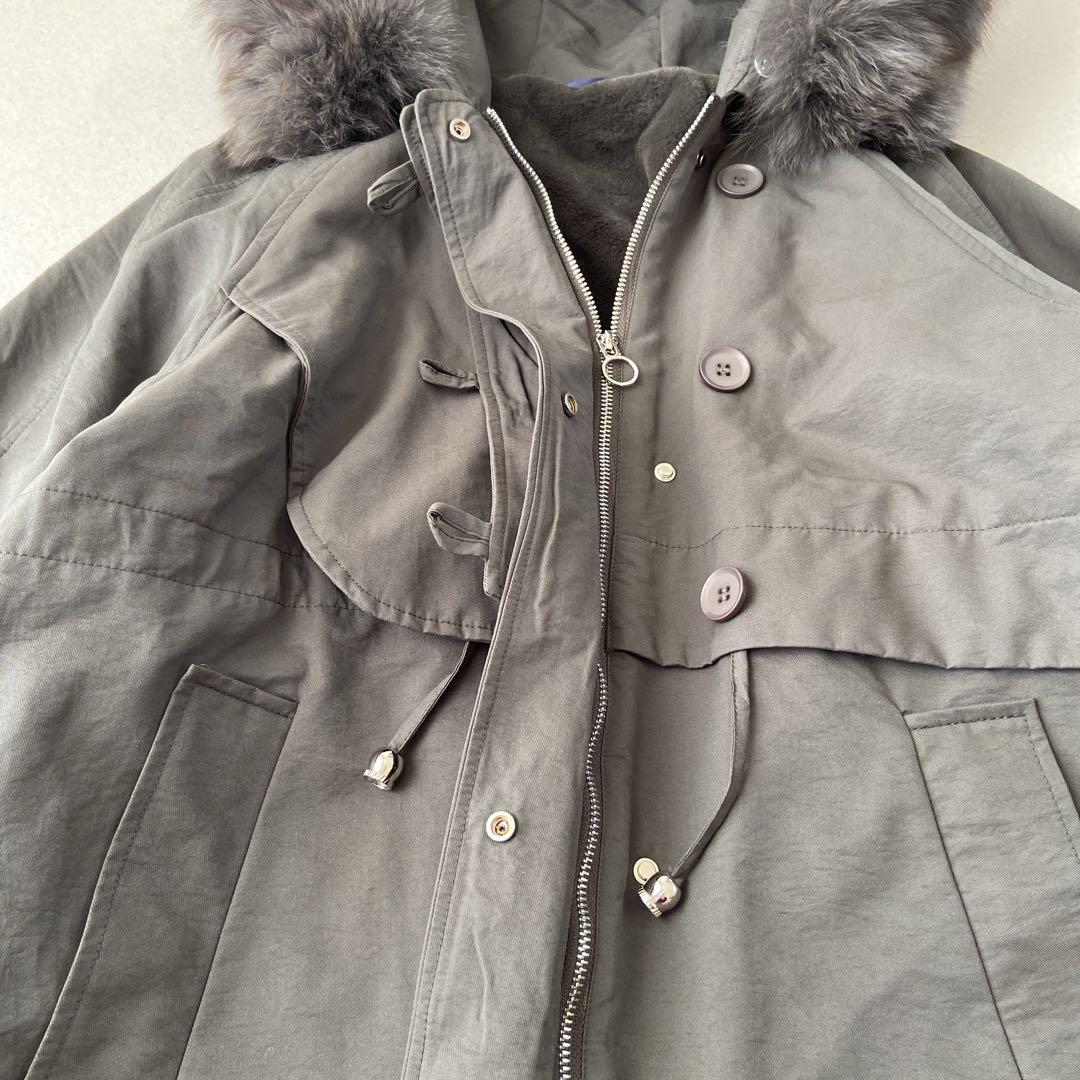 ✨極美品✨ ポリーヌブロー　ラクーンファー　モッズコート　オーバーサイズ　近年