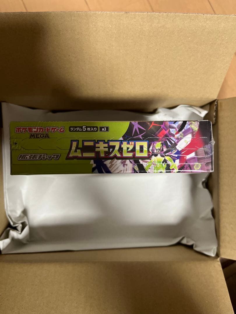 ポケセン産ムニキスゼロ BOX シュリンク付き 2パックメガエルレイドex未開封