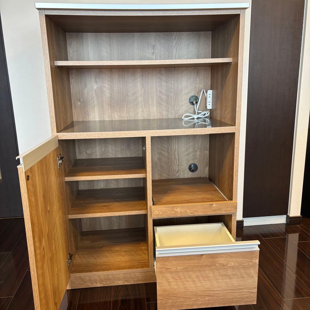 dinos キッチン収納棚 キッチンカウンター キッチンボード 幅80cm