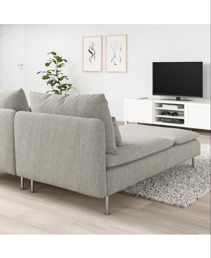 【未使用極美品】　IKEA 2人掛けソファ　ソーデルハムン SÖDERHAMN