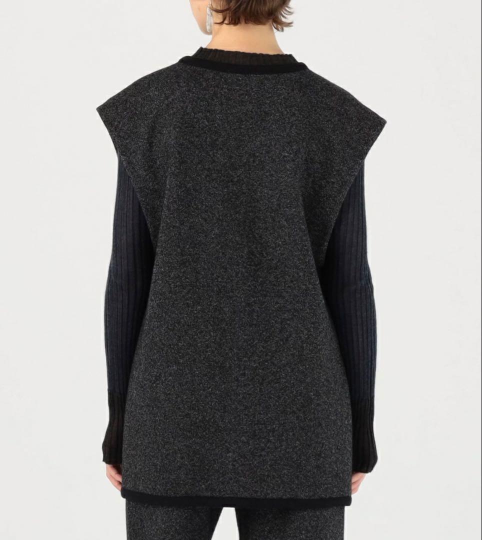 美品！DES PRES ヘリンボーンバックフロントオープンジレ トゥモローランド