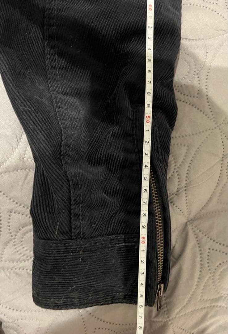 ディーゼル　カッコ良すぎのミリタリー パッチ付き コーデュロイ/革ジャケット美品