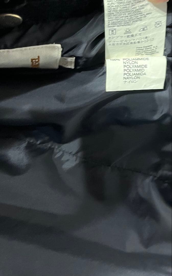 ディーゼル　カッコ良すぎのミリタリー パッチ付き コーデュロイ/革ジャケット美品