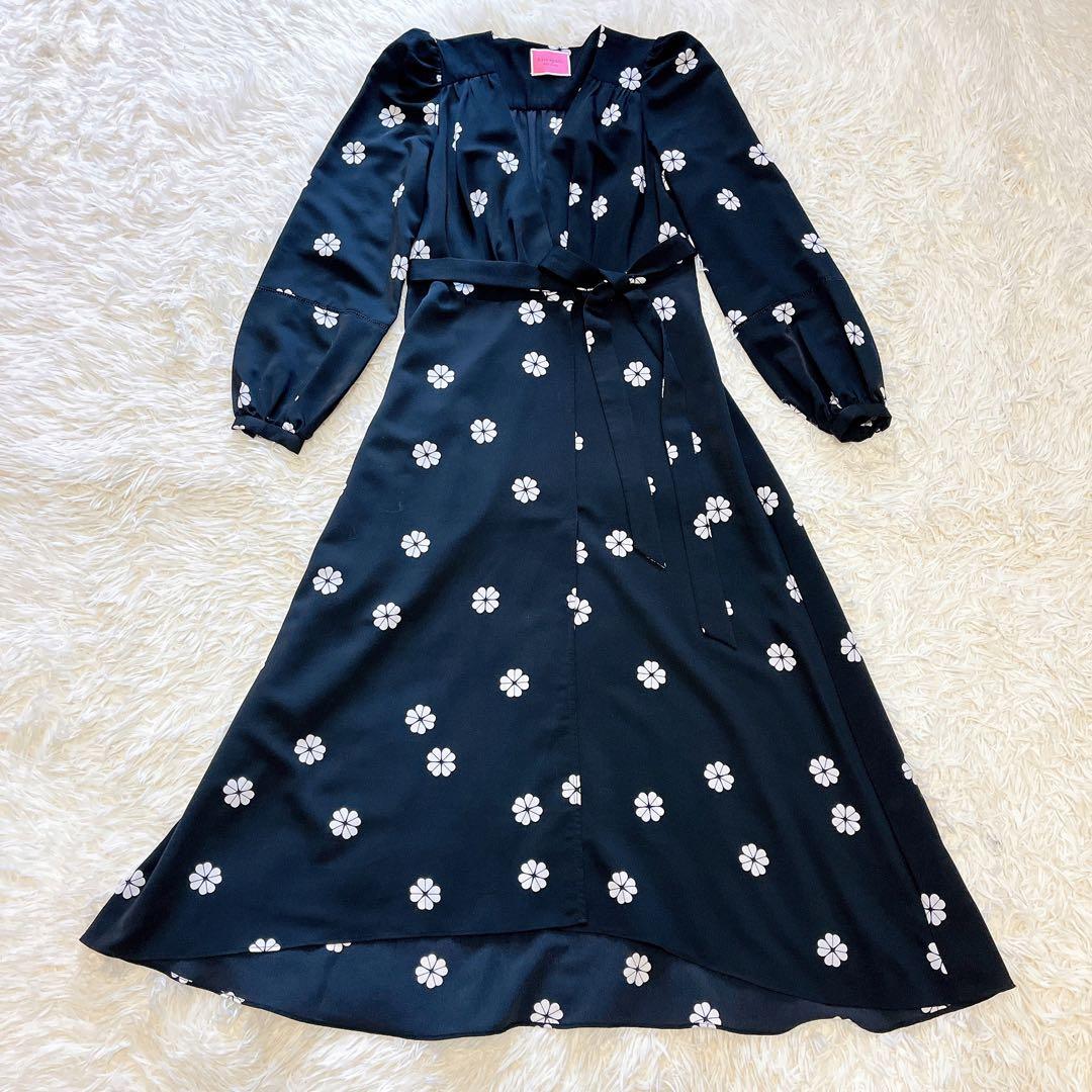 ケイトスペード　カシュクールラップワンピース　スペードクローバー　M 石原さとみ