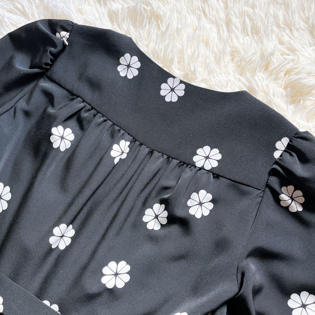 ケイトスペード　カシュクールラップワンピース　スペードクローバー　M 石原さとみ