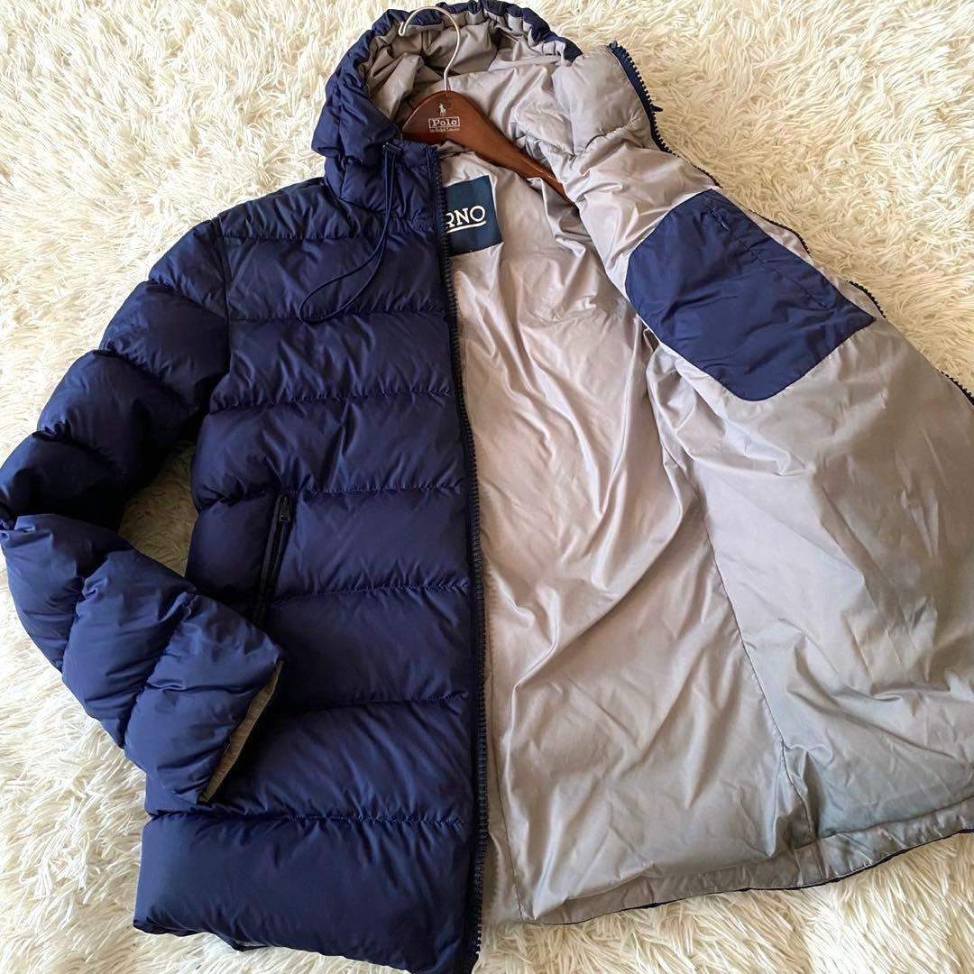 【希少◦2XL✨】HERNO ポーラテック ダウンジャケット ネイビー 52