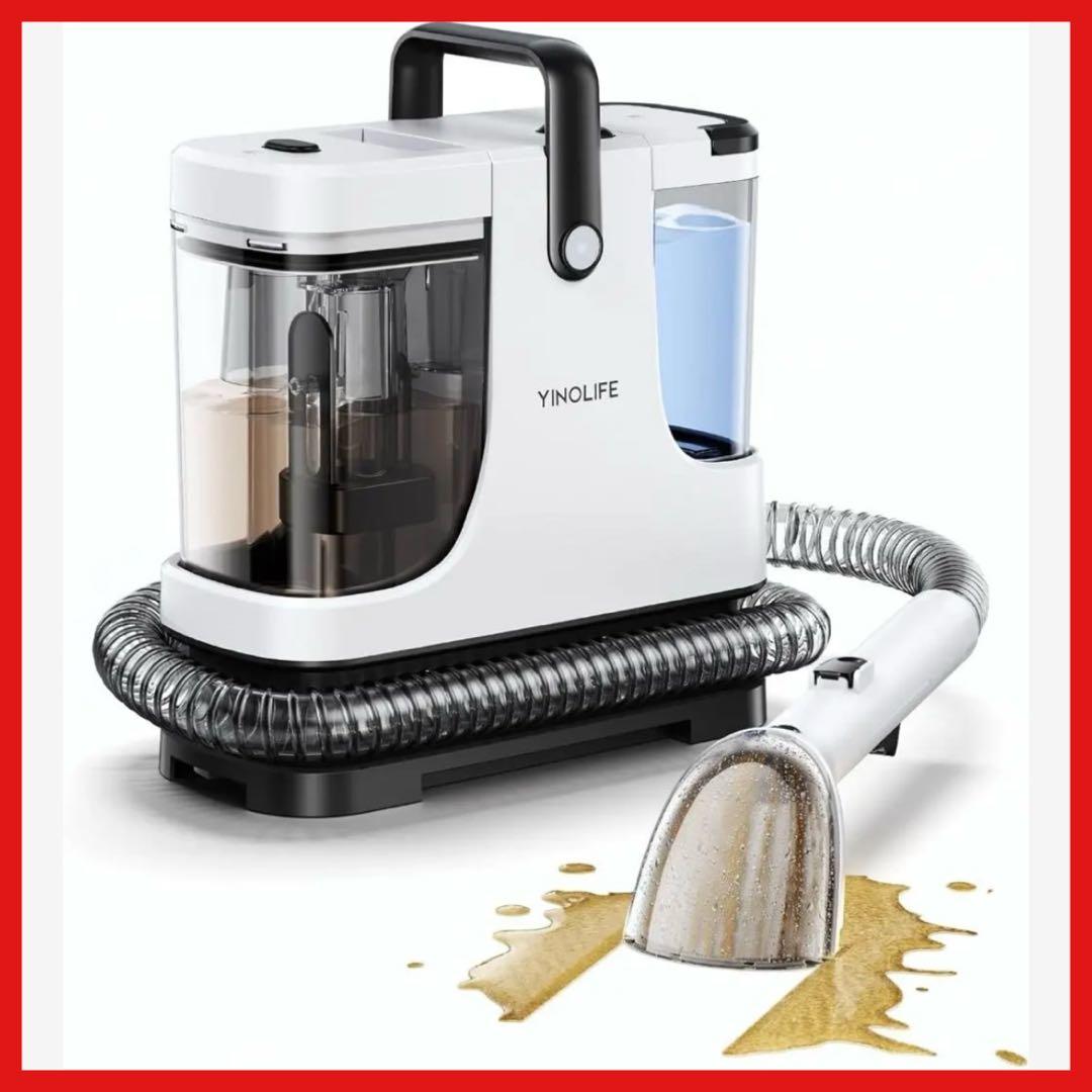 カーペットクリーナー 18000Pa超強吸引力 小型 軽量 操作簡単 大容量