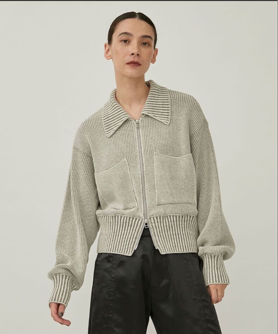 WRAPINKNOT 別注 ZIP CROPPED TOPS クロップドトップス