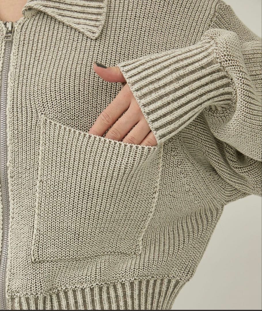 WRAPINKNOT 別注 ZIP CROPPED TOPS クロップドトップス