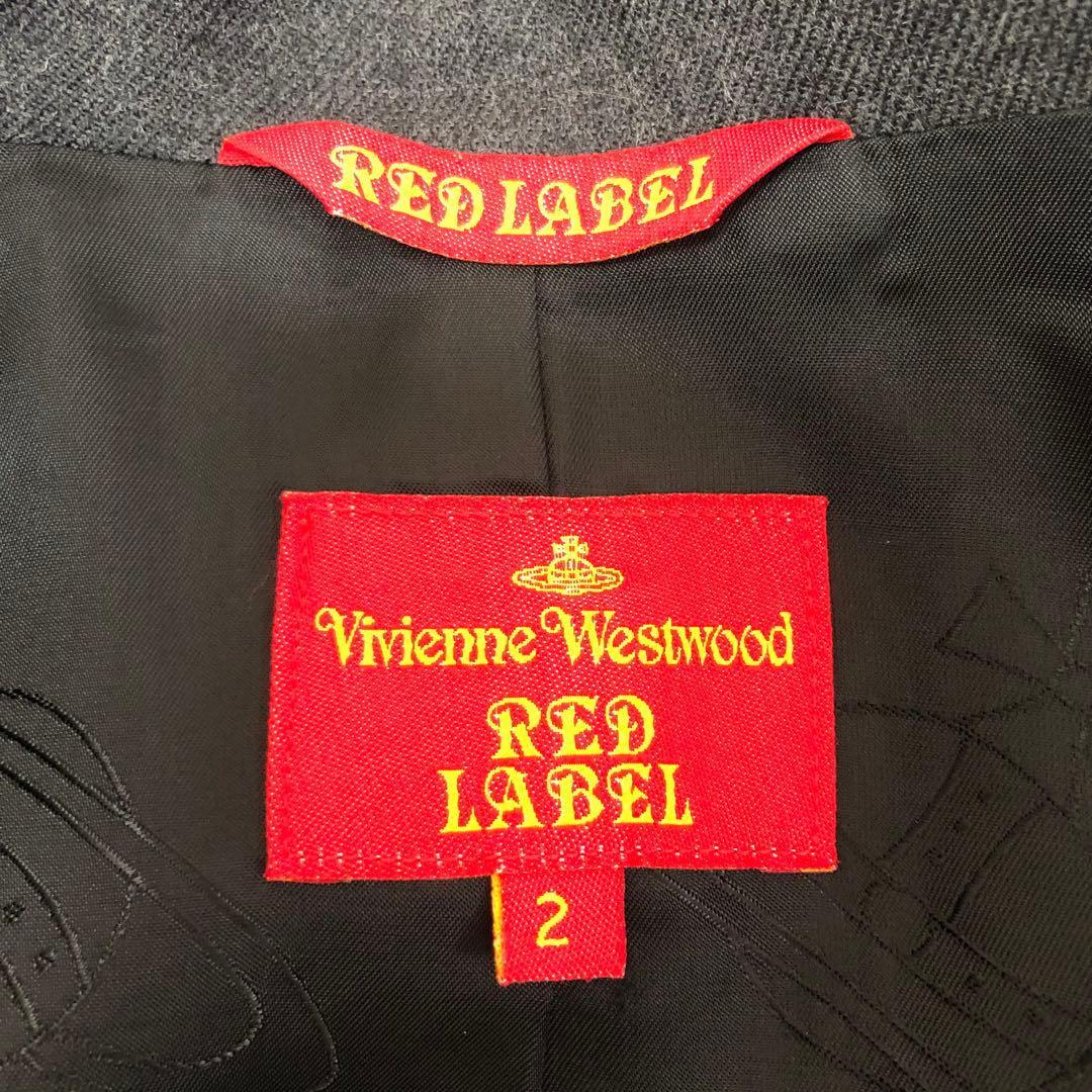 【美品】ヴィヴィアンウエストウッド　ウール ラブジャッケット 2 グレー