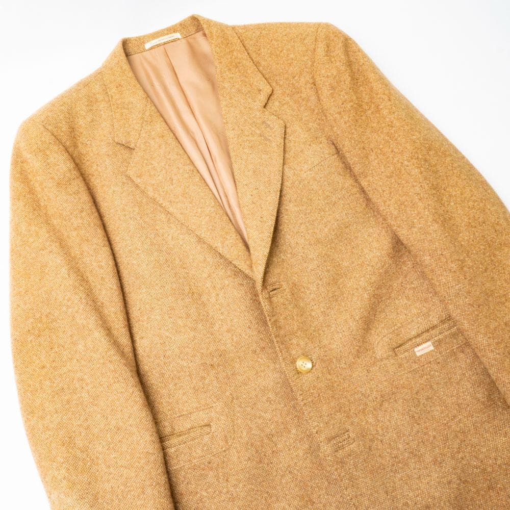 ピュアカシミヤ『Papas』ジャケット 46M パパス メンズ 管理10140