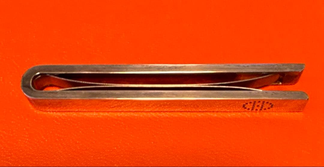 エルメス　H ロゴ　ネクタイピン　925 シルバー　タイピン　タイバー　エブリン