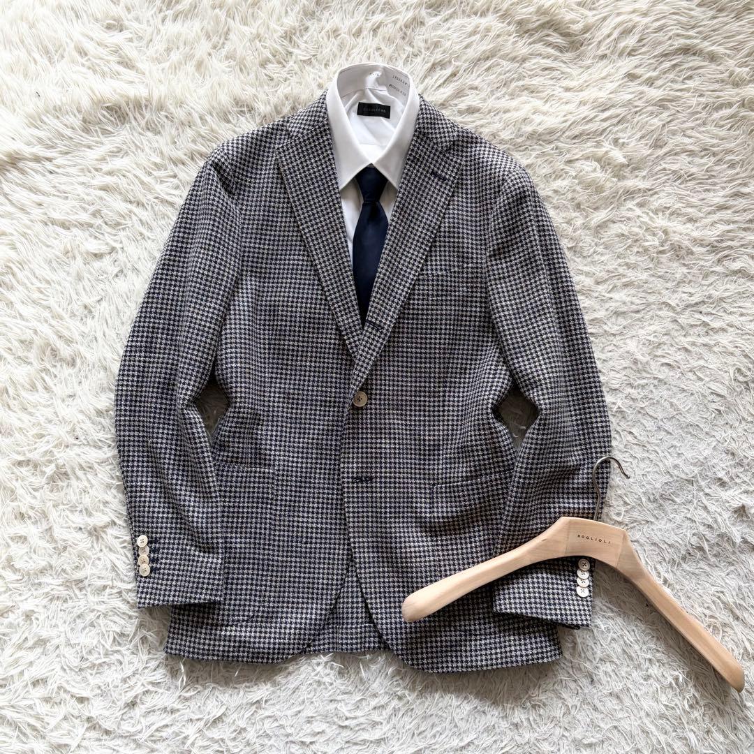 <極美品>BOGLIOLI k.jacket 新ロゴ ネイビー ジャケット 46