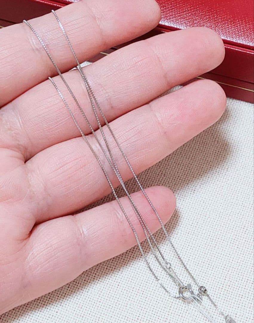 未使用品 pt850 プラチナ ベネチアン ネックレス チェーン