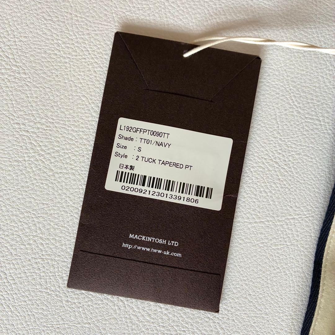 未使用タグ付き✨トラディショナルウェザーウェア　ツータックテーパードパンツ　濃紺