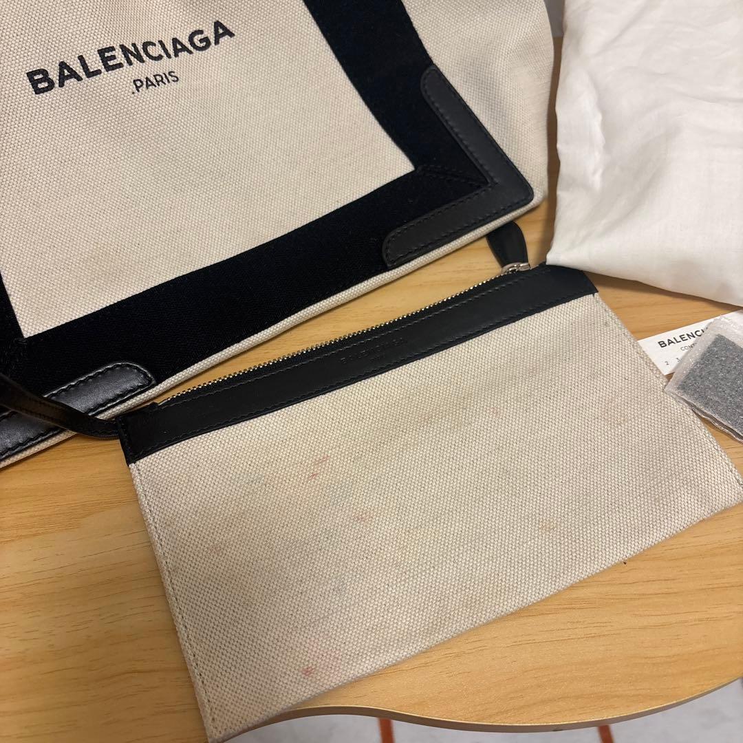 姫*様 BALENCIAGA トートバッグ ホワイト/ブラック