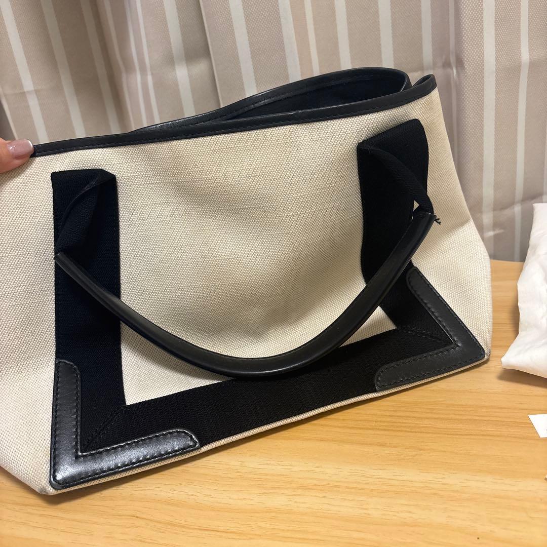 姫*様 BALENCIAGA トートバッグ ホワイト/ブラック
