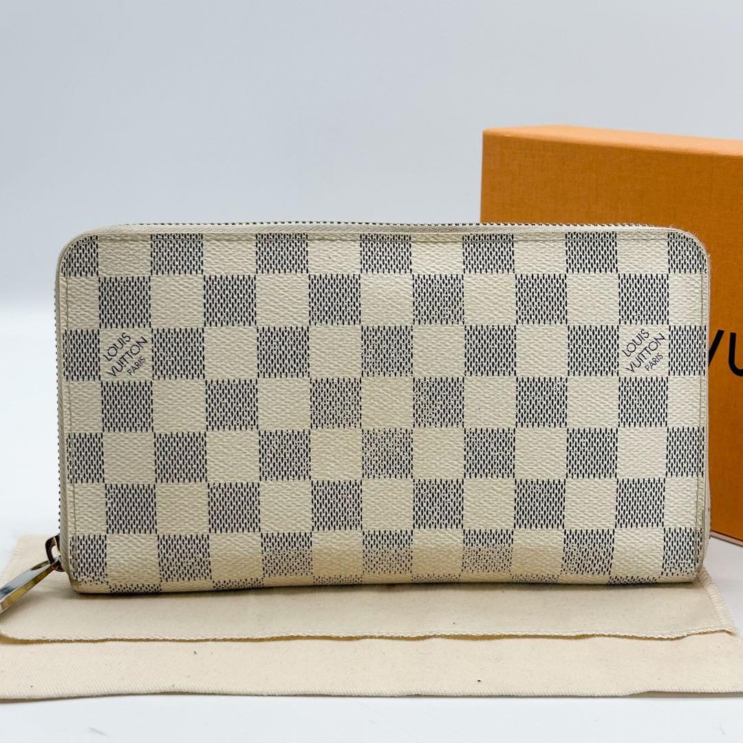 ルイヴィトン ジッピーオーガナイザー ダミエ アズール ラウンド 長財布