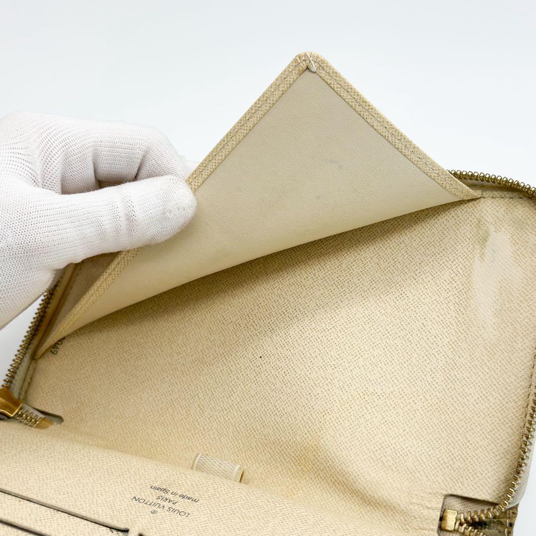 ルイヴィトン ジッピーオーガナイザー ダミエ アズール ラウンド 長財布