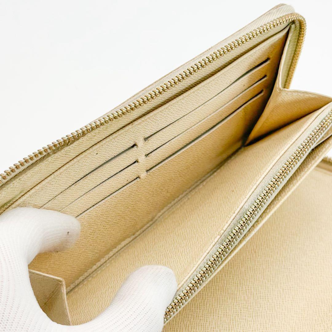 ルイヴィトン ジッピーオーガナイザー ダミエ アズール ラウンド 長財布