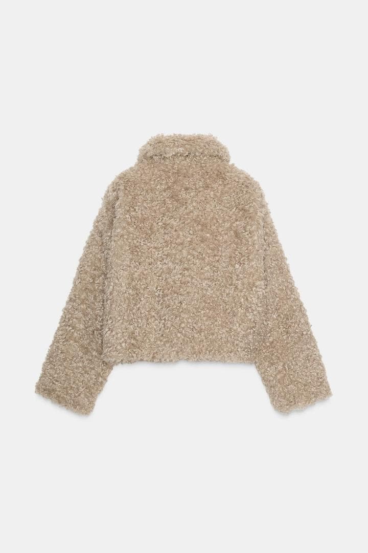 【完売品】 ZARA トグルボタン フェイクファージャケット L