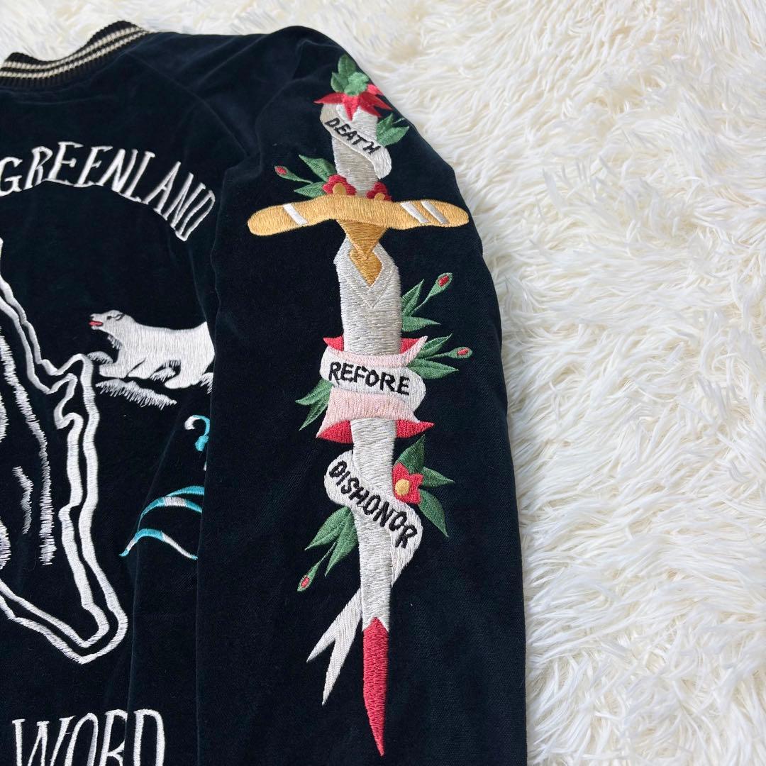 美品　beams boy 別珍スカジャン GREENLAND テーラー東洋　鷹