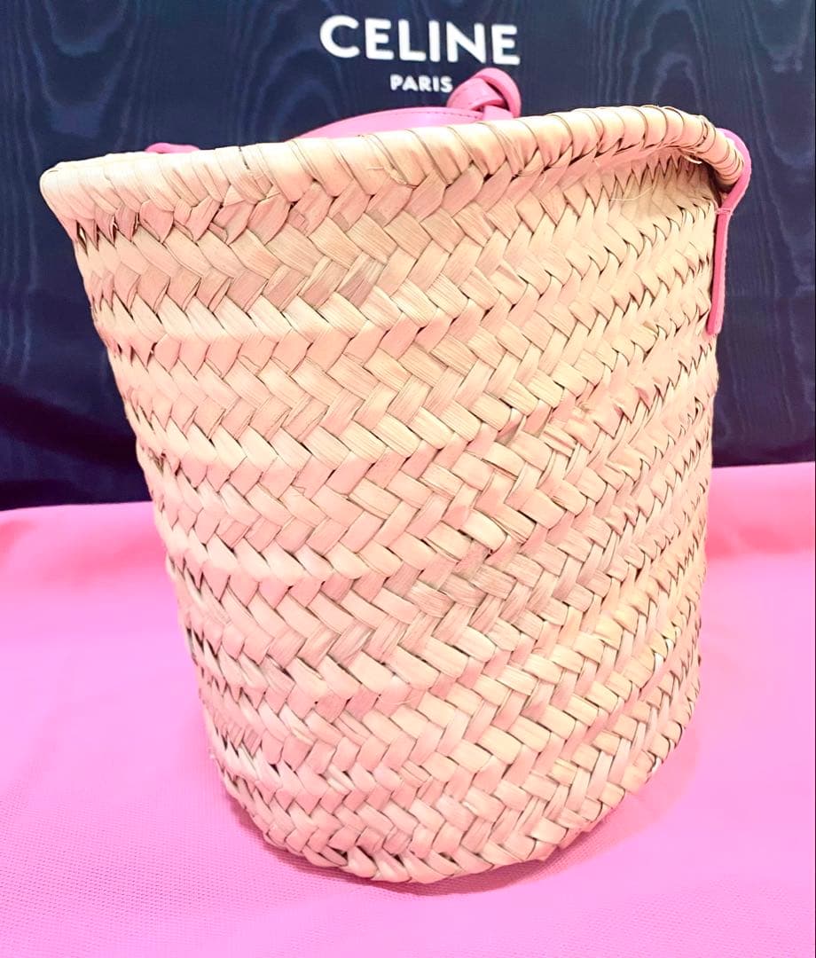 専用です。 CELINE ティーントリオンフパニエ ラフィア＆カーフスキン