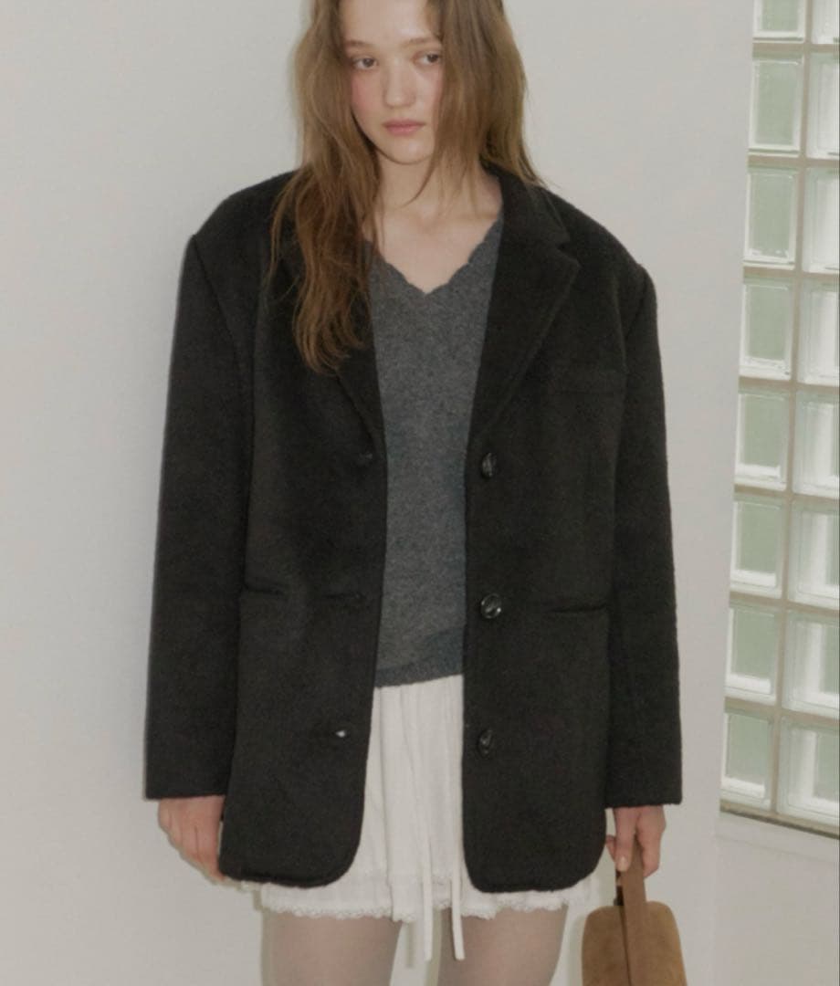 giunon オーバーシャギージャケットコート