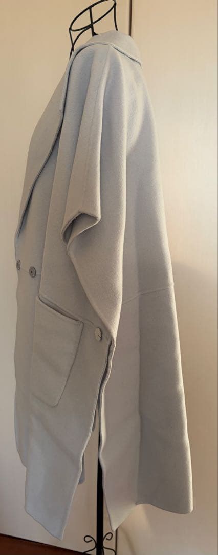 【新品】 Aga➕　ライトブルー　ポンチョ ケープコート　ヤマダヤ