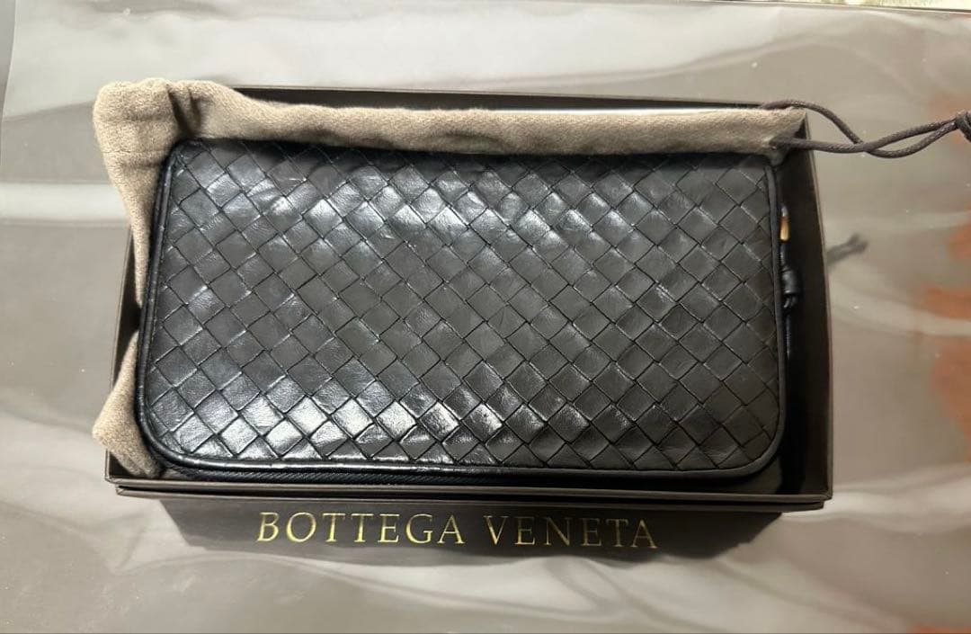 【付属品付】ボッテガヴェネタ ラウンドファスナー/ラム/黒/2️⃣✨✨✨