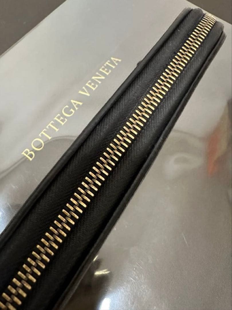 【付属品付】ボッテガヴェネタ ラウンドファスナー/ラム/黒/2️⃣✨✨✨