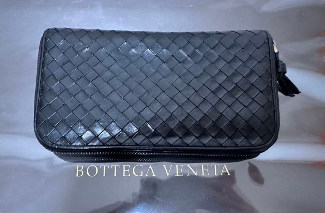 【付属品付】ボッテガヴェネタ ラウンドファスナー/ラム/黒/2️⃣✨✨✨