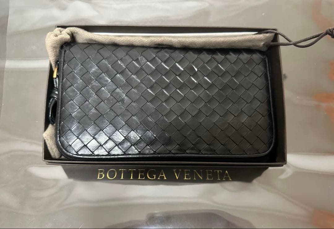 【付属品付】ボッテガヴェネタ ラウンドファスナー/ラム/黒/2️⃣✨✨✨