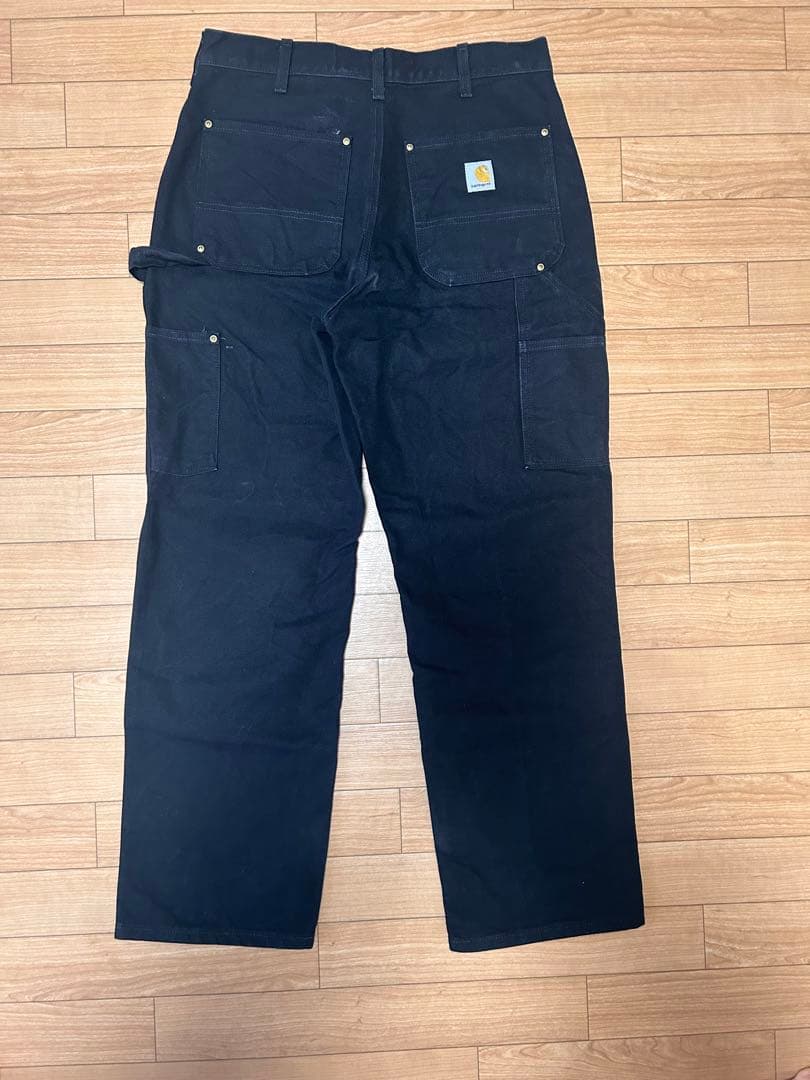 w32×L30carhartt カーハート ダブルニー　BLk