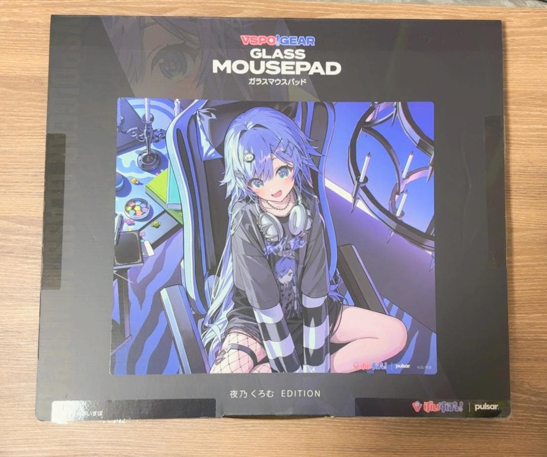 VSPO!GEAR ガラスマウスパッド 夜乃くろむ EDITION